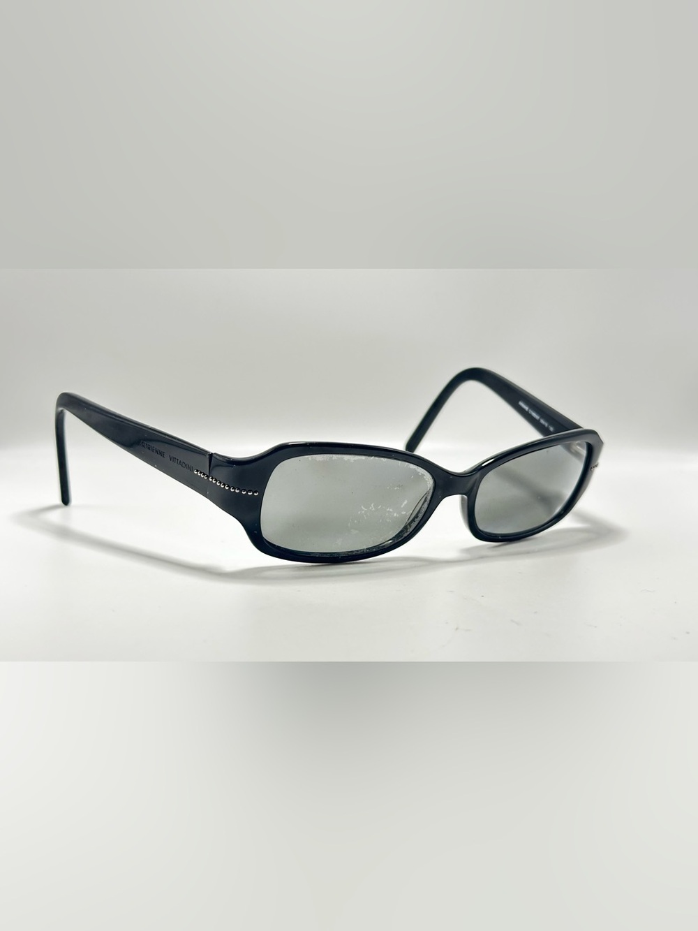Adrienne Vittadini AV5045S Black Oval Sunglasses Frames Only
